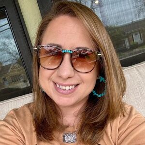 Turquoise studded sunglasses